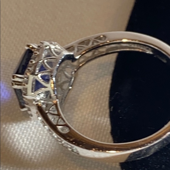 Blue Sapphire CZ Ring - Picture 2 of 7